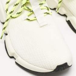 Balenciaga Off White Knit Fabric Speed Trainer Sneakers Size 40