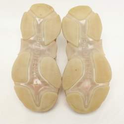 Balenciaga Beige Nubuck and Mesh Triple S Sneakers Size 37