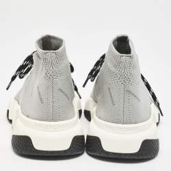 Balenciaga Grey Knit Fabric Speed Trainer Sneakers Size 37