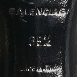 Balenciaga Black Leather Bistrot Pumps Size 39.5