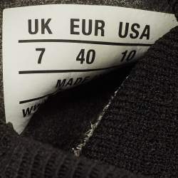 Balenciaga Black Knit Fabric Speed Trainer Sneakers Size 40