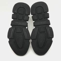 Pre Owned Balenciaga Black Knit Fabric Speed High Top Sneakers Size 36