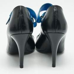 مملوكة مسبقًا Balenciaga Multicolor Leather Thick Strap Pumps Size 39