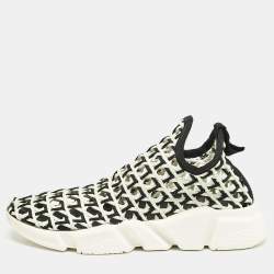 Balenciaga Blue/Black Woven Fabric Speed Slip On Sneakers Size 40