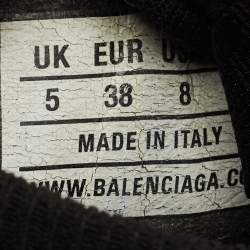 Balenciaga Black Knit Fabric Speed Trainer Sneakers Size 38