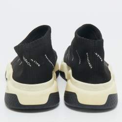 Balenciaga Black Knit Fabric Speed Trainer Sneakers Size 37
