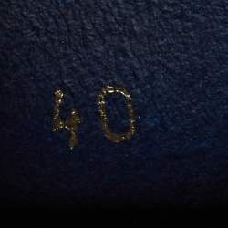 Pre Owned Balenciaga Blue Suede Espadrille Flats Size 40