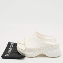 Balenciaga x Crocs White Rubber Pool Slides Size 38
