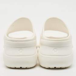 Balenciaga x Crocs White Rubber Pool Slides Size 38