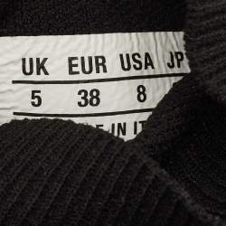 Balenciaga Black Knit Fabric Speed Trainer Sneakers Size 38