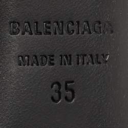 Balenciaga Gold Leather BB Knife Mules Size 35