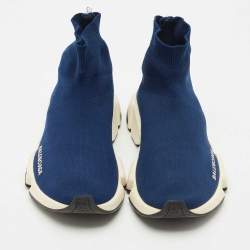 Pre Owned حذاء رياضي بالنسياغا قماش محبوك أسود سبيد ترينر مقاس 40