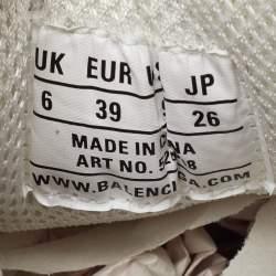 Pre Owned Balenciaga Multicolor Leather and Mesh Triple S Sneakers Size 39