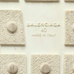 Pre Owned Balenciaga Black/Pink Leather and Mesh Race Runner Low Top Sneakers Size 40