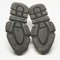 Pre Owned Balenciaga Black Knit Fabric Speed Trainer Slip On Sneakers Size 39