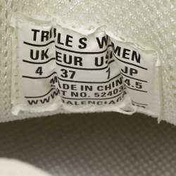 مملوكة مسبقًا Balenciaga Multicolor Leather and Mesh Triple S Sneakers Size 37