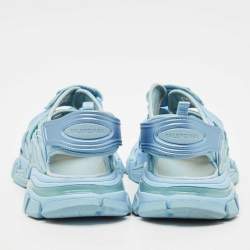 مملوكة مسبقًا صندل حزام خلفي بالنسياجا تراك مطاط جلد صناعي أزرق مقاس 39