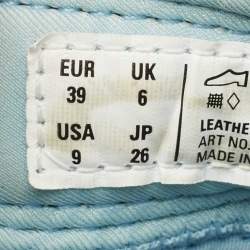 مملوكة مسبقًا صندل حزام خلفي بالنسياجا تراك مطاط جلد صناعي أزرق مقاس 39