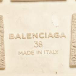 Pre Owned Balenciaga Multicolor Leather and Mesh Race Runner Sneakers Size 38