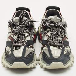 Pre Owned Balenciaga Multicolor Leather and Mesh Track Low Top Sneakers Size 38