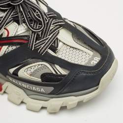 Pre Owned Balenciaga Multicolor Leather and Mesh Track Low Top Sneakers Size 38