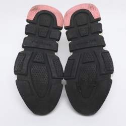 Pre Owned Balenciaga Black Knit Fabric Speed Trainer Sneakers Size 38