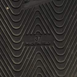 Pre Owned Balenciaga Black Leather Drapy Flat Slide Size 37