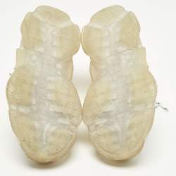 Pre Owned حذاء رياضي بالنسياغا تريبل إس جلد صناعي أسود بشعار في كل مكان مقاس 37