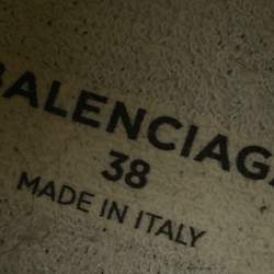 Pre Owned Balenciaga White Knit Fabric Speed Trainer High Top Sneakers Size 38