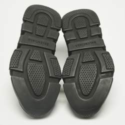 Pre Owned Balenciaga Black Knit Fabric Speed Trainer Sneakers Size 37