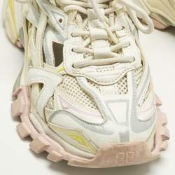 Pre Owned Balenciaga Multicolor Faux Leather and Mesh Track 2 Sneakers Size 37