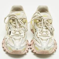 Pre Owned Balenciaga Multicolor Faux Leather and Mesh Track 2 Sneakers Size 37