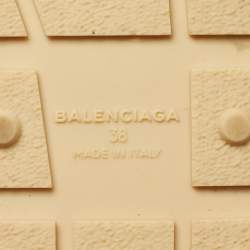 Pre Owned Balenciaga Multicolor Fabric and Leather Race Runner Low Top Sneakers Size 38