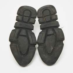 Pre Owned Balenciaga Speed Trainer Size 38 Grey Knit Fabric High Top Sneakers