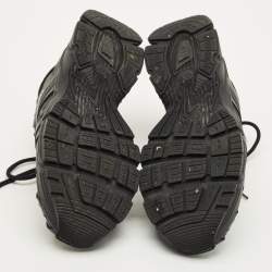 Pre Owned Balenciaga Phantom Size 38 Black Faux Leather Lace Up Sneakers