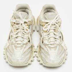 Pre Owned Balenciaga Track 2 Size 39 Multicolor Faux Leather and Mesh Low Top Sneakers