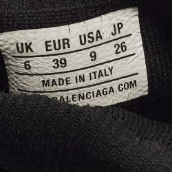 مملوكة مسبقًا حذاء رياضي بالنسياغا سبيتد ترينر قماش محبوك أسود برباط مطاطي مقاس 39