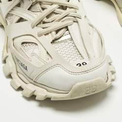 Pre Owned حذاء رياضي بالنسياغا تراك 2 جلد وشبك أخضر وأسود مقاس 37