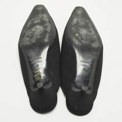 مملوكة مسبقًا صندل بالنسياغا قماش محاك أسود شفرة مقاس 39