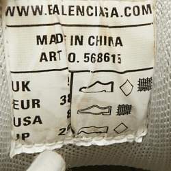 مملوكة مسبقًا Balenciaga Track Size 38 Grey Faux Leather and Mesh Low Top Sneakers