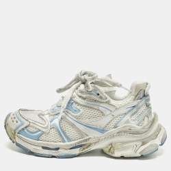 مملوكة مسبقًا Balenciaga Runner 2.0 Size 38 Multicolor Faux Leather and Mesh Low Top Sneakers