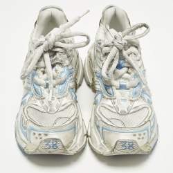 Pre Owned Balenciaga Runner 2.0 Size 38 Multicolor Faux Leather and Mesh Low Top Sneakers