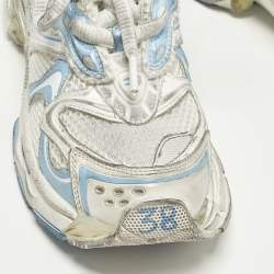 Pre Owned Balenciaga Runner 2.0 Size 38 Multicolor Faux Leather and Mesh Low Top Sneakers