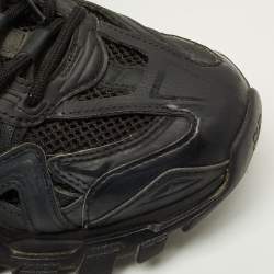 Pre Owned Balenciaga Track Size 39 Black Mesh and Rubber Lace Up Sneakers