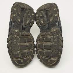 Pre Owned Balenciaga Track Size 39 Black Mesh and Rubber Lace Up Sneakers