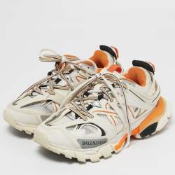 مملوكة مسبقًا Balenciaga Track Size 37 Tricolor Faux Leather and Mesh Low Top Sneakers