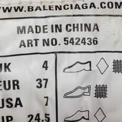 مملوكة مسبقًا Balenciaga Track Size 37 Tricolor Faux Leather and Mesh Low Top Sneakers