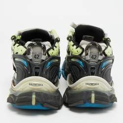 مملوكة مسبقًا حذاء رياضي بالنسياجا رنر 2.0 متعدد الألوان جلد صناعي وشبك عنق منخفض مقاس 38