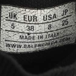 Pre Owned حذاء رياضي بالنسياغا سبيد قماش كحلي علوي مرتفع مقاس 38