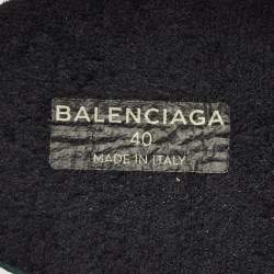 Pre Owned حذاء رياضي بالنسياغا سبيد غرافيتي قماش تريكو عنابي مقاس 41